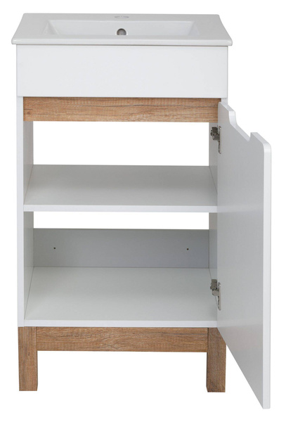 Astor Waschbeckenunterschrank 50 cm Spek Weiß Hochglanz