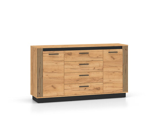 Kommode 2D4S URSO 06 Eiche Craft Gold Schwarz
