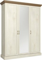 Royal S3D - 3-türiger Kleiderschrank Nordische Kiefer/Wildes Eichenholz