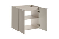Waschtischunterschrank-Set mit Platte 2-türig 60 cm Viva Cashmere Weiß Matt
