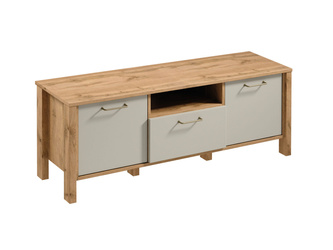 Indygo RTV1S - TV-Kommode 3 Schubladen Eiche Wotan/Beige