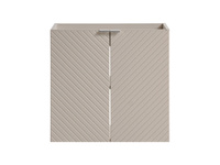 Waschtischunterschrank-Set mit Platte 2-türig 60 cm Viva Cashmere Weiß Matt