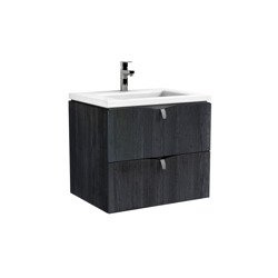 Oristo Waschbeckenunterschrank 60 cm SIENA, schwarze Eiche