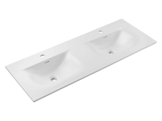 Waschtisch SKY 1 120D DP MATTE WEISS