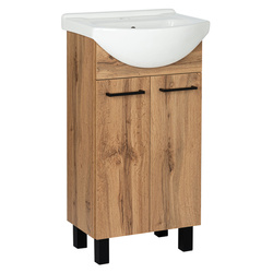 Astor Set Lupo Wotan 45 cm Waschbeckenunterschrank Eiche Wotan