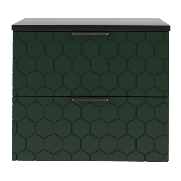 HEXA-07 - Waschbeckenunterschrank mit Arbeitsplatte 2S 60cm Labrador Set-1