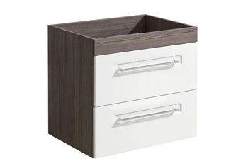 Waschtischschrank Cosmo II 60 cm in hochglänzend Weiß