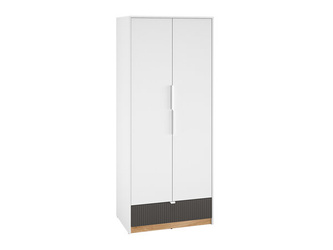 Schrank 2D1S TORINO 02 Weiß Grafit Matt Eiche Castello
