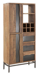 Vitrine Yellowstone, 88X40X195 cm, Akazie Nilotica