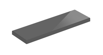 Astor Platte 50 cm Grau Hochglanz