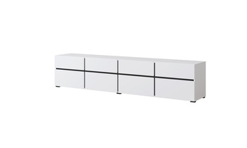 Cross – RTV-Kommode 4D4S Weiß Schwarz Matt