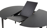 Montreux runder Tisch schwarz 115-154 cm