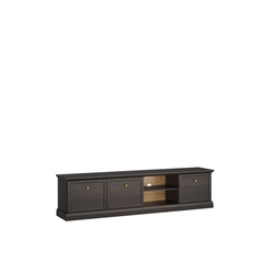 Lucca RTV3D - 3-türiger TV-Schrank Schwarz/Grafit/Eiche Craft
