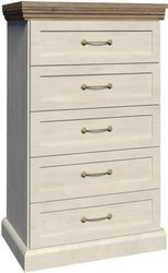 ROYAL KS5 - Kommode mit 5 Schubladen, nordische Kiefer/Eiche wild