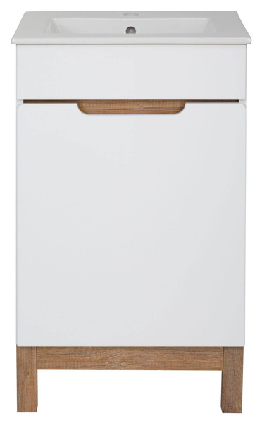 Astor Waschbeckenunterschrank 50 cm Spek Weiß Hochglanz