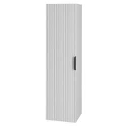 SANTI-03 - Hohe 1-türige Säule 130 cm Weiß Matt