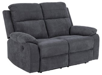 Mora 2-Sitzer Sofa Dunkelgrau mit elektrischer Relaxfunktion