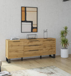 Halle WM Kommode 2D3S Eiche Wotan
