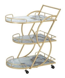 Wagen Bar Marble 71X45,5X84,5 Gold