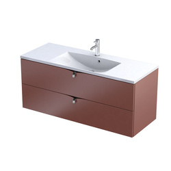 Oristo Waschtischunterschrank SIENA UNI 120 cm Rot Matt