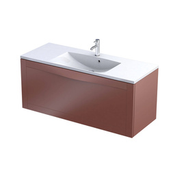Oristo Waschbeckenunterschrank SKAGEN UNI 120 cm Rot
