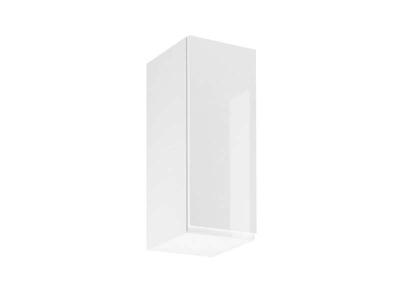 Obere Küchenschrank, 1-türig rechts G30-P Aspen White, Hochglanz Weiß